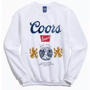 UO Coors Banquet Label Crew Neck Sweatshirt